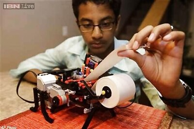 13-year-old Indian-origin Shubham Banerjee builds Braille printer with Legos, starts company