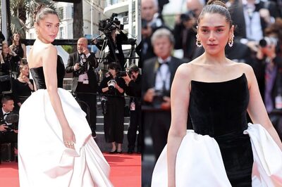 Aditi Rao Hydari Makes Heads Turn in Gorgeous Black-and-white Strapless Gown at Cannes, See Photos