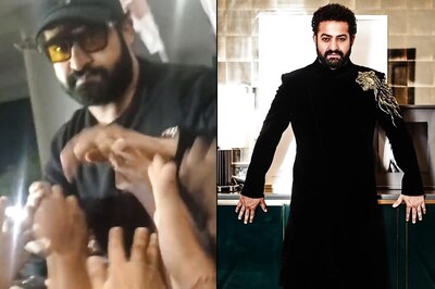 Jr NTR Mobbed at Hyderabad Airport as Fans Throng To Welcome RRR Star Back From Oscars, Watch Video