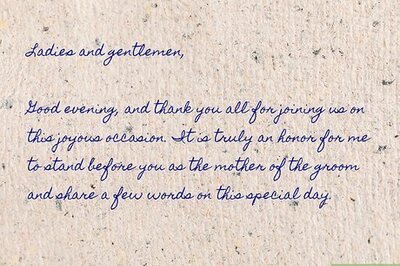 A Guide to Writing the Perfect Mother of the Groom Speech