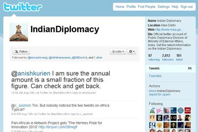 Ministry of External Affairs reaches out with Twitter