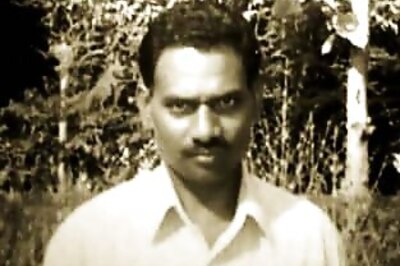 Rahul Gandhi meets slain police officer Induwar family