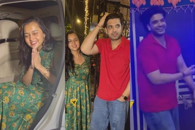 Couple Karan Kundra-Tejasswi Prakash Papped As They Bid Farewell To Ganpati; Video Goes Viral