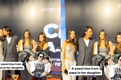 Arjun Rampal Arrives For Crakk Screening With Daughters Mahikaa And Myra, Gf Gabriella Also Joins; Watch