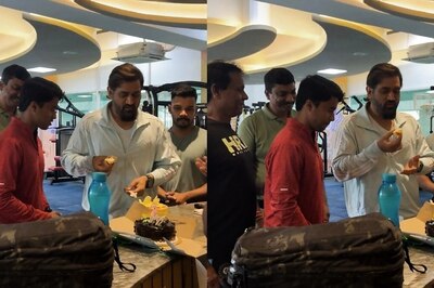 'Kaun Kaun Kha Raha Hai Aur Kaun...': MS Dhoni Cuts Cake With Gym Buddies, Video Goes Viral