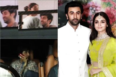 Ranbir Kapoor, Alia Bhatt Enjoy a Late Night Dinner at Her Place; See Photos