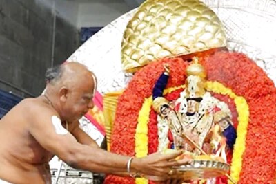 At Andhra Pradesh’s Appalayagunta, Brahmotsavam Witnesses Lord Krishna Idol On Chandra Vahanam