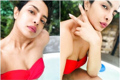 Priyanka Chopra Flaunts Her Curves in a Red Bikini, See Pics