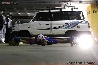 Five-year old wonder boy breaks world record in limbo skating