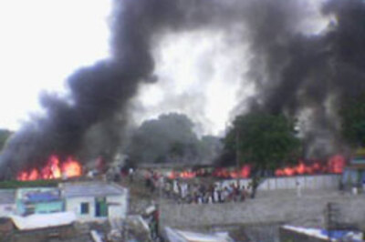 In Pics: Burning Train 