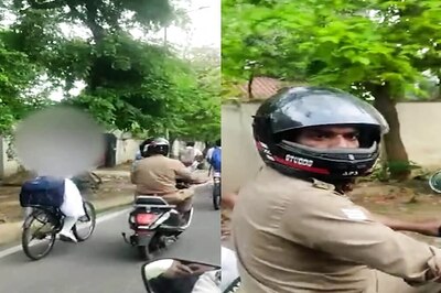 Caught On Cam: UP Cop Stalks, Harasses Schoolgirl; Suspended After Video Goes Viral