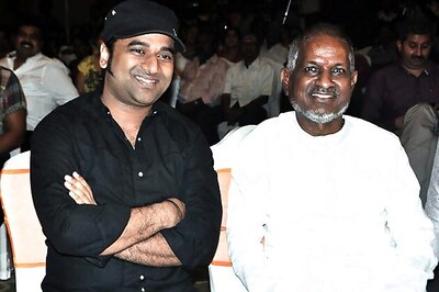 DSP sings with Illayaraja at the audio launch of 'MM'