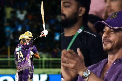 Shah Rukh Khan Gives Sunil Narine a Standing Ovation as KKR Opener Sets Visakhapatnam Ablaze: WATCH