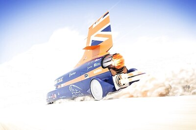 Bloodhound Car Sniffing Out 2017 Land Speed Record Attempt