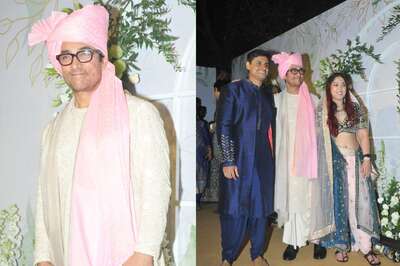 Aamir Khan Looks Regal in Sherwani and Pink Pagdi at Daughter Ira Khan-Nupur Shikhare Wedding