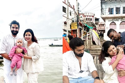 Gurmeet Choudhary And Debina Bonnerjee Visits Varanasi For Daughter Divisha's Mundan Ceremony; Check Photos