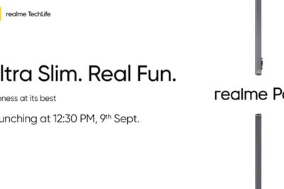 Realme Pad Will Sport 10.4-Inch Screen, Design Revealed Ahead of India Launch on Sept 9