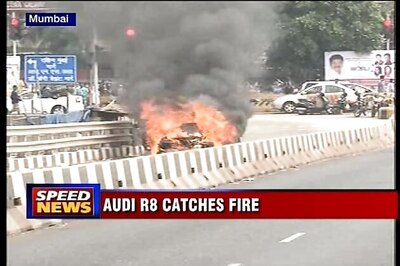 Audi R8 supercar catches fire in Mumbai, passengers rescued
