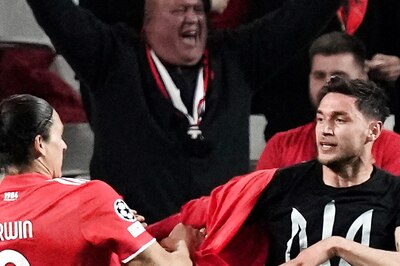 Benfica's Roman Yaremchuk Shows Shirt of Support for Ukraine in Champions League