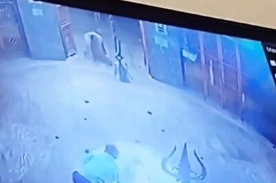 CCTV Footage Shows Priest Kicking Devotee Out Of Temple In Aligarh