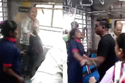 Mumbai Woman Enters Divyang Coach on Virar-Dadar Local, Hits Passengers With Chappal: Video