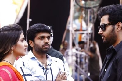 Nandamuri Balakrishna's Son Mokshagna Teja Visits Sets Of Bhagavanth Kesari