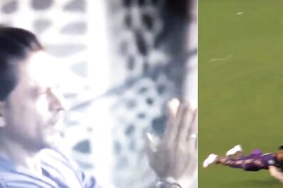 KKR vs LSG: Shah Rukh Khan Impressed with Ramandeep Singh's Stunning Catch to Dismiss Deepak Hooda - WATCH