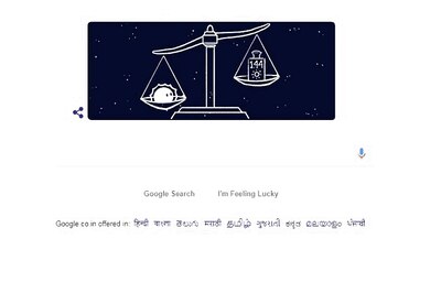Google Honours Astrophysicist Subrahmanyan Chandrasekhar With Doodle
