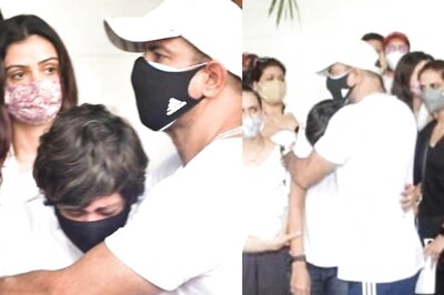 Mandira Bedi Breaks Down at Husband Raj Kaushal's Funeral, Friend Ronit Roy Comforts Her