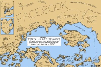 Cartoonist maps world of social networking