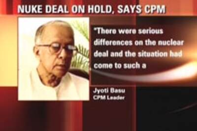 I am happy the nuclear deal is dead: Jyoti Basu