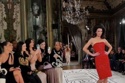 Seated In Front Row, Kylie Jenner Cheered Hard For Sister Kendall At Schiaparelli Fashion Show