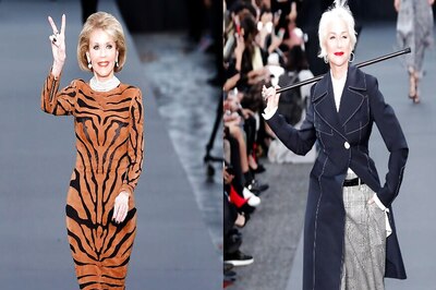 Jane Fonda, Helen Mirren Join Fashion League In Paris