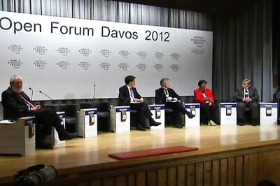 Topless protesters detained at Davos forum