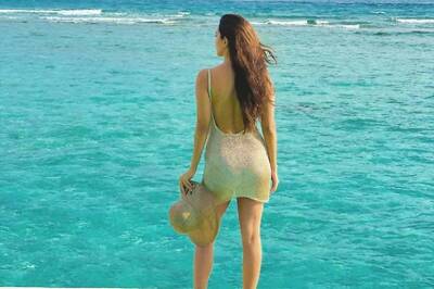 Kiara Advani Stuns in a Golden Dress as She Enjoys Her Exotic Maldives Vacation