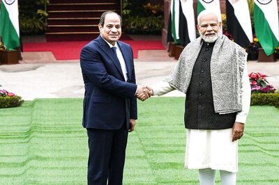 74th Republic Day’s Chief Guest Egypt Prez Abdel Fattah El -Sisi Meets PM Modi