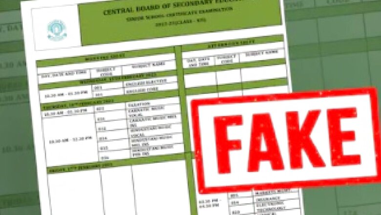 Fake CBSE 12th Datesheet 2023 Circulating on Social Media, Board Issues Statement
