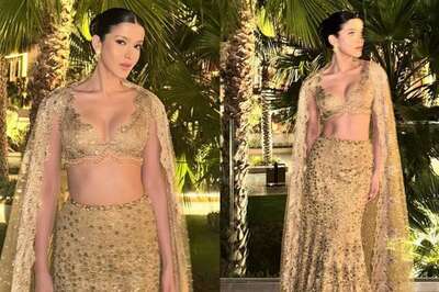 Shanaya Kapoor Shines Like A Diamond In Tarun Tahiliani's Hand-Embroidered Lehenga