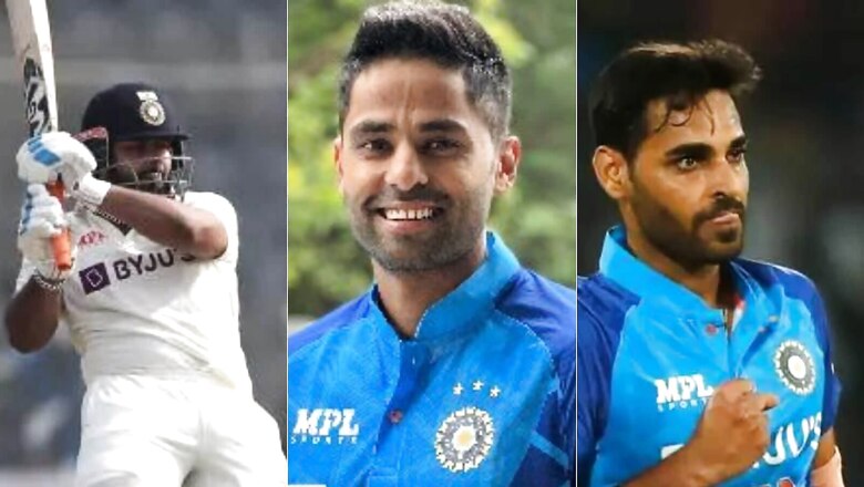 BCCI Announces Best Performers of 2022: Rishabh Pant in Tests; Suryakumar, Bhuvneshwar in T20Is