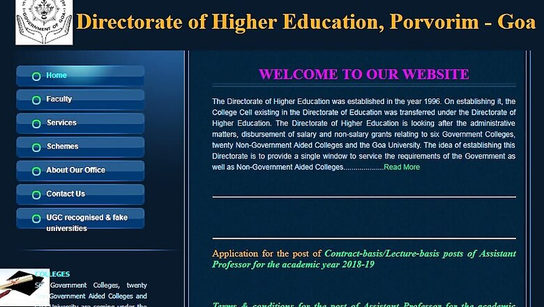DHE Goa Recruitment 2018: 277 Assistant Professor, Librarian And Other Posts, Apply Before May 7