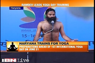 Ramdev, Haryana government gear up for International Yoga Day event, conduct a two-day camp