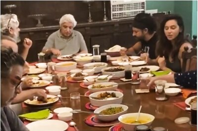 Farhan Akhtar and Shibani Dandekar Have Father's Day Lunch with Javed Akhtar and Shabana Azmi
