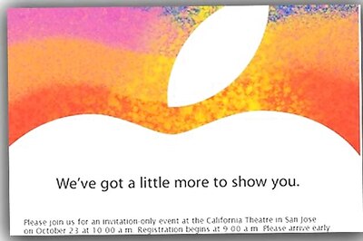 Apple confirms October 23 event, iPad mini expected