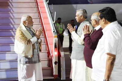 PM Modi Lands in Ahmedabad For Vibrant Gujarat Summit; Set To Hold Mega Roadshow With UAE President