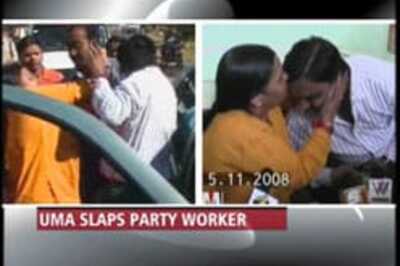 Uma blames media for slapping row
