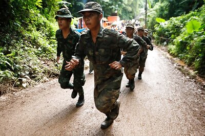 Rescuers Race to Drain Water Inside Thai Cave Before Rains