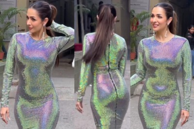 Sexy! Malaika Arora Stuns in a Holographic Body-Hugging Gown With An Elegant Train