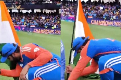 Watch: Rohit Sharma Attempts to Plant Indian Flag at Kensington Oval After T20 World Cup Triumph