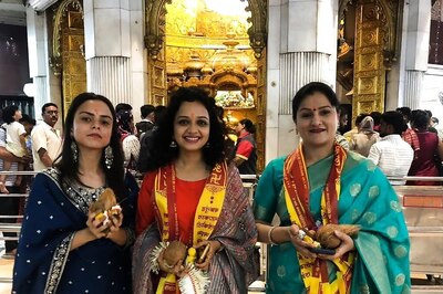 In Pics: Marathi TV Actress Rashmi Anpat Visits Shree Siddhivinayak Temple