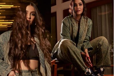 Sonam Kapoor Rocks an Extremely Cool Sneaker Look in a Classy Denim Pantsuit; See Photos